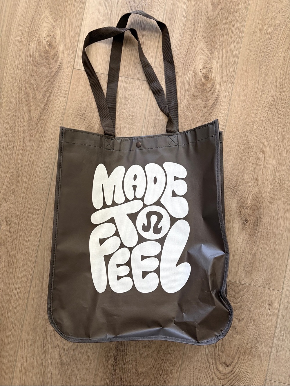 lululemon athletica Brown Tote with White Logo